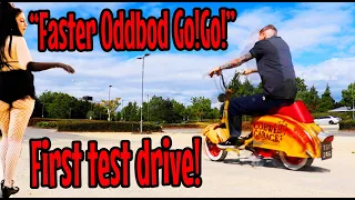 Ep 14 Oddbod the Lambretta, first TEST DRIVE! Things heat up in the workshop.
