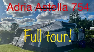 Adria Astella 754 2023-model. Full tour, Hals Strand Camping, Denmark.