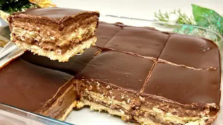 Schokoladen dessert in 5 Minuten! Ohne Backen und Gelatine! Ohne Schlagsahne und Kondensmilch!