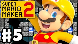 Super Mario Maker 2 - Gameplay Walkthrough Part 5 - Spooky P Switch Puzzle! (Nintendo Switch)