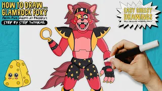 How to Draw GLAMROCK FOXY 🤘🦊 (Five Nights at Freddy's) | Easy Step-By-Step Drawing Tutorial