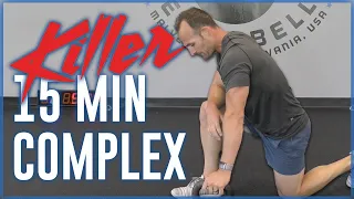 KILLER 15 Minute Kettlebell Complex Workout | Quick and Deadly Full Body Workout for Men over 30