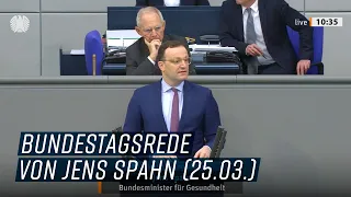 Bundestagsrede von Jens Spahn am 25.03.2020