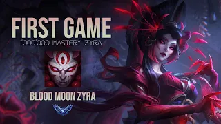 First Game with Blood Moon Zyra - League of Legends