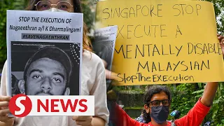 Activists demonstrate against execution of intellectually disabled M’sian in Singapore