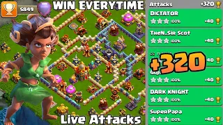 Th16 Legend League Attacks Strategy! +320 March Day 29 : Clash Of Clans