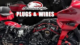 Harley M8 Spark Plugs and Phat Wires - Screamin' Eagle