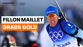 Fillon Maillet Wins Individual Biathlon Gold In Men's 20km Individual  | 2022 Winter Olympics