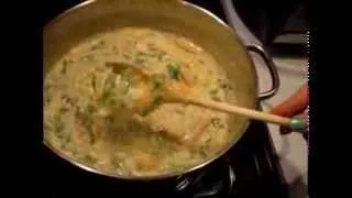 ::Cooking w/ Gradys Mom:: Creamy chicken wild rice soup