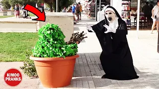 BUSHMAN PRANK: SCARING PEOPLE IN MALLORCA ISLAND