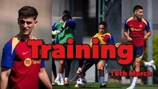 FC Barcelona Training 18th March: Gavi, Vitor Roque, Torres | Back After Atlètico Madrid Win