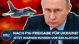 PUTINS KRIEG: Nach F-16-Freigabe für Ukraine! Jetzt warnen die Russen vor einer neuen Eskalation