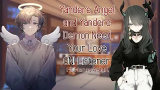 Yandere Angel And Yandere Demon Want To Be Your Soulmate(Ft.MannyASMR)(GN! Listner)(FM4A)