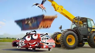 Amazing Powerful Excavator Destroys Car | Biggest Heavy Equipment Machines Working | Woa Doodles