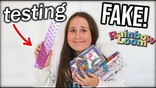 Testing FAKE RainbowLoom Products! Kittycatloom