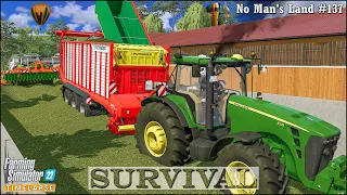 Survival in No Man's Land Ep.137🔹Mowing And Starting Making Silage🔹Farming Simulator 22