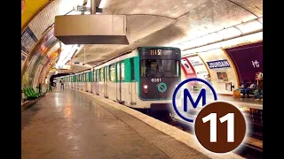 Spot métro ligne 11 station Hôtel de Ville le 7/05/23