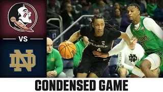 Florida State vs. Notre Dame Condensed Game | 2022-23 ACC Men’s Basketball