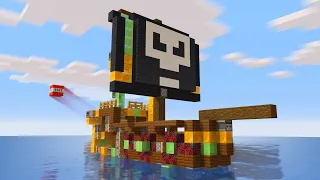 How to make a working pirate ship in minecraft in minecraft java