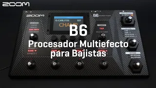 Zoom B6 Procesador Multiefecto de última generación para Bajistas