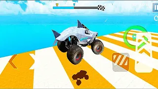 Monster Truck Mega Ramp Extreme Racing - Impossible GT Car Stunts Driving #22  - Android Gameplay