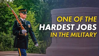I review a video of myself as a Tomb Guard at the Tomb of the Unknown Soldier