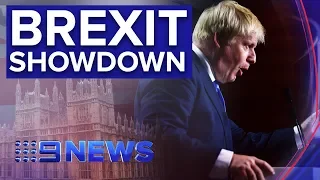 UK PM Boris Johnson braces for Brexit showdown in parliament | Nine News Australia