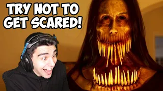 REACTING TO YOUR SCARY VIDEOS!!! - Try Not to Get Scared Challenge #1