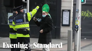 Police intervene as St Patrick’s Day parties and anti-lockdown protests erupt in Dublin and Belfast