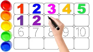 Learn to count,123, 123 Numbers, One two three, 1 to 10, 1 to 100, abc, a to z alphabet -135