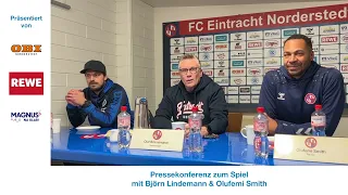 Pressekonferenz nach dem Spiel Eintracht Norderstedt - SSV Jeddeloh | Regionalliga Nord | 04.12.2022