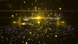 Yellow particles, starlight, gold particles,photography&video background