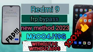 Redmi 9 (M2004J19G) frp bypass | google account remove | MIUI 12 | 2023 @salamtechmalayalam