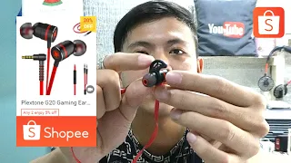 Plextone G20 Gaming Earphones Unboxing Review from Shopee