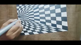 Optical Illusion Drawing | 3D Art | illusion Drawing | How to Draw Illusion Drawing |