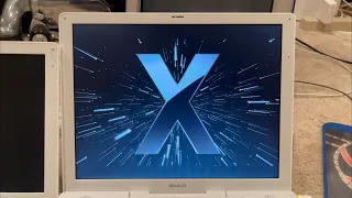 2004 iBook G4 (14 inch) Booting to OS X Leopard