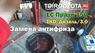 LC Прадо 150/1KD/Дизель 3.0/Замена антифриза.