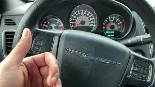 CHRYSLER 200 – How to turn on/off parking brake