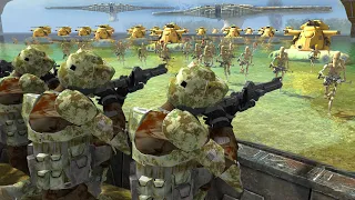 Largest Clone Wars BEACH DEFENSE Ever! - Gates of Hell: Star Wars Mod