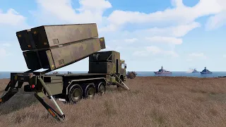 Neptune Anti-ship Missile System Destroyed Russian Battleships - MilSim ArmA 3