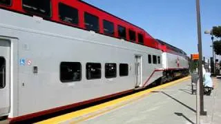 Caltrain Baby Bullet departing Mountain View