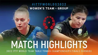Highlights | Ema Labosova (SVK) vs Sugdiyona Madalieva (UZB) | WT Grps | #ITTFWorlds2022