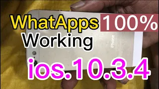 WhatsApp 100% working in iphone4,5s/iOS 10.3.4