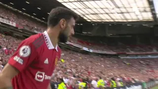 Bruno Fernandez corner kick leads to a goal Man Utd vs Brighton 2022