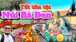 411. Tây Ninh - Toàn cảnh núi Bà Đen 2024 cho người lần đầu đi tham quan tượng Phật Di Lặc, Phật Bà