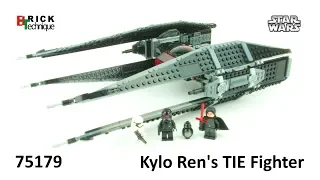 LEGO Star Wars - 75179 Kylo Ren's TIE Fighter - Unboxing & SMOOTH Stop Motion Speed Build & Review