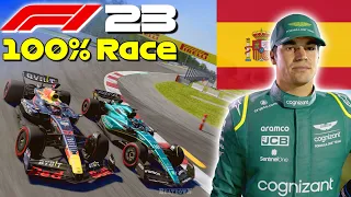 F1 23 - Let's Make Stroll World Champion #8: 100% Race Spain