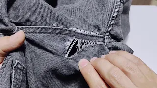 Repairing jeans between legs / Great tips to repair jeans between legs