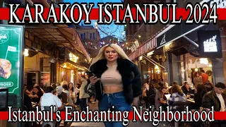 Exploring Karakoy Istanbul's Enchanting Neighborhood in 4K HDR|24 FEBRUARY 2024|Walk with me