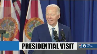 President Joe Biden makes campaign stop in Tampa